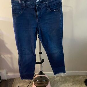 Old Navy Dark Blue Ankle Jeans
